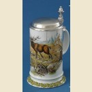 Коллекционная немецкая пивная кружка с изображением оленя